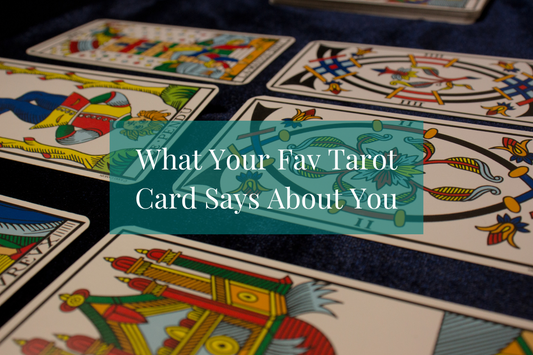 tarot cards on a black table