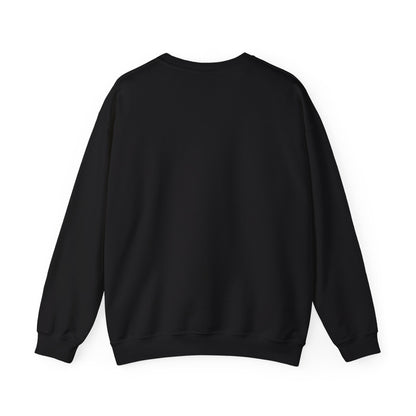 funny crewneck sweatshirt for women, black sweatshirt, back image